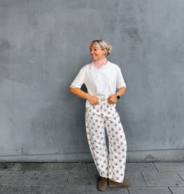 The Golden House Joh Jeans Fleur 'Elisa' - White/Rose