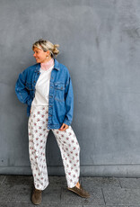 The Golden House Joh Jeans Fleur 'Elisa' - White/Rose