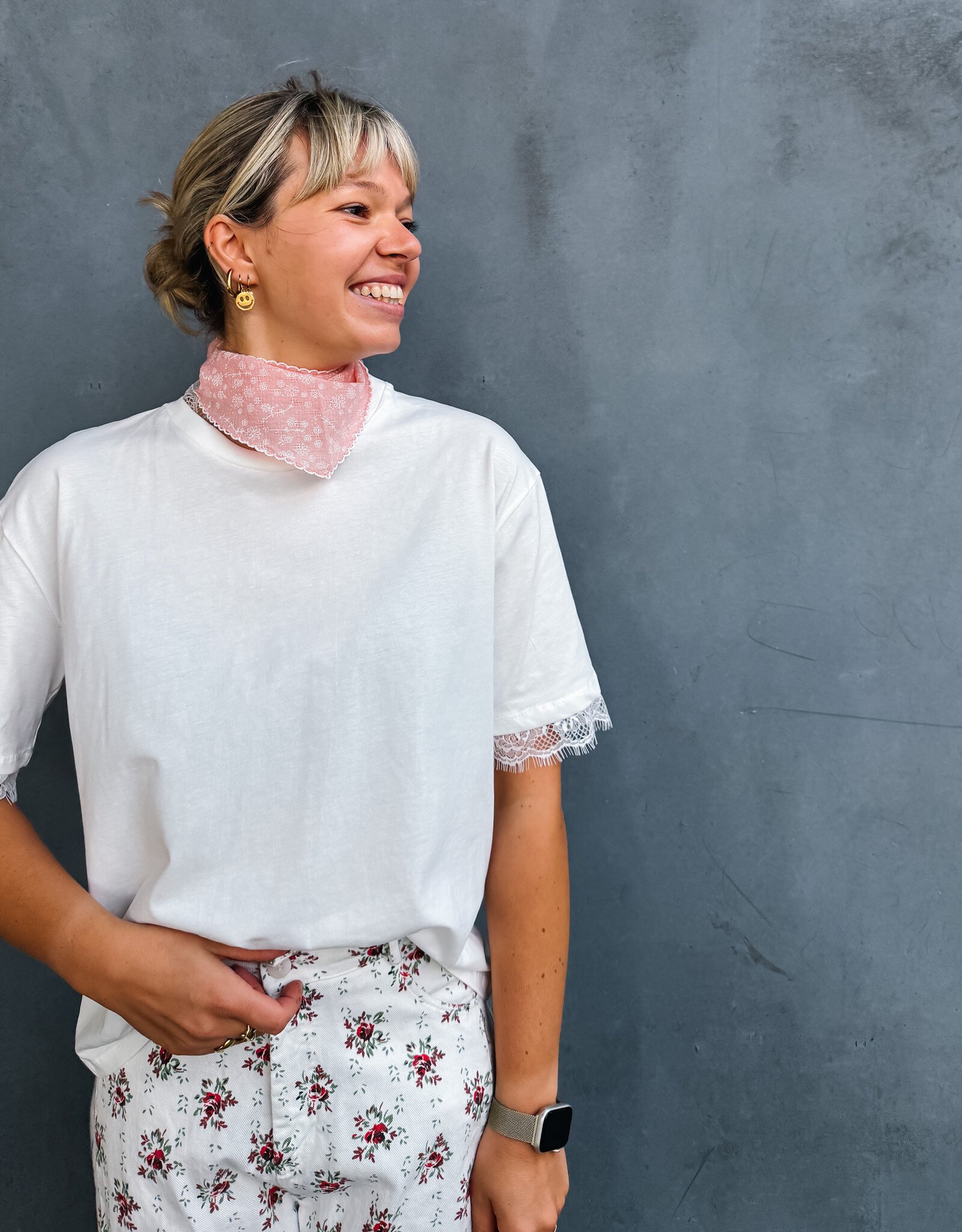 The Golden House Lum T-Shirt 'Ivy' - White TU