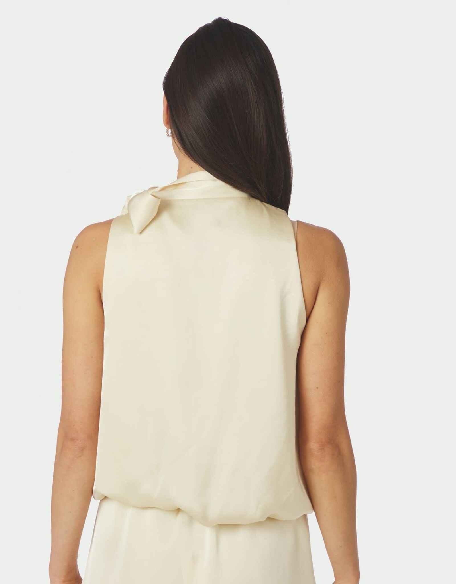 Top Heavy Satin 'Veda' - Light Yellow - Neo Noir