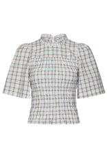 Blouse Mega Check 'Possini' - Light Blue - Neo Noir