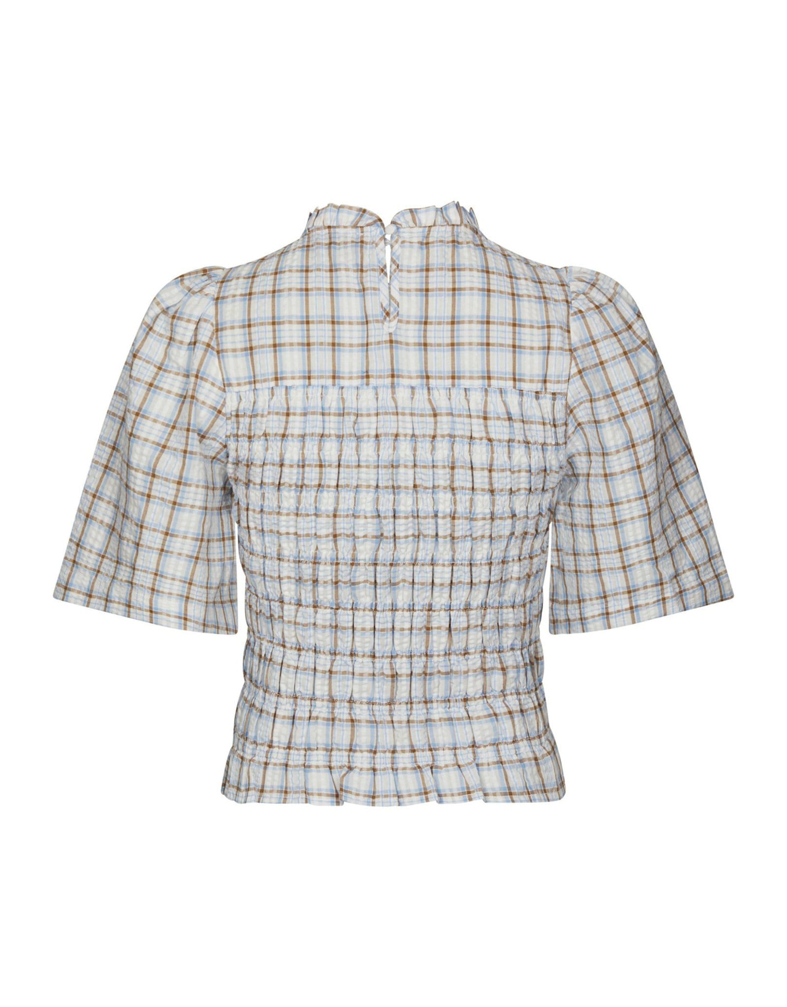 Blouse Mega Check 'Possini' - Light Blue - Neo Noir