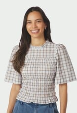 Blouse Mega Check 'Possini' - Light Blue - Neo Noir