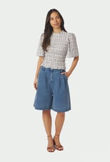 Blouse Mega Check 'Possini' - Light Blue - Neo Noir