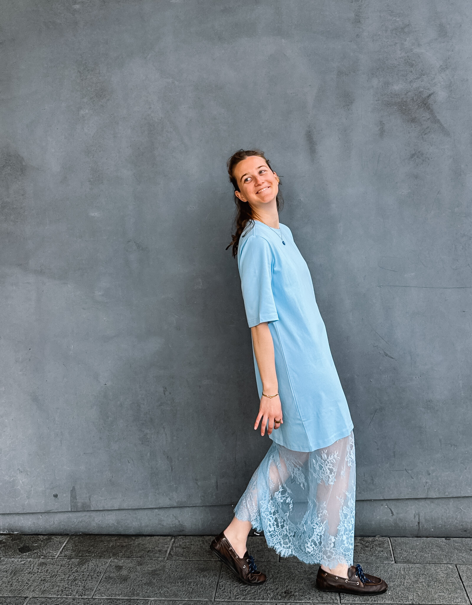 Moves Jurk 'Cambria' - Airy Blue - Moves