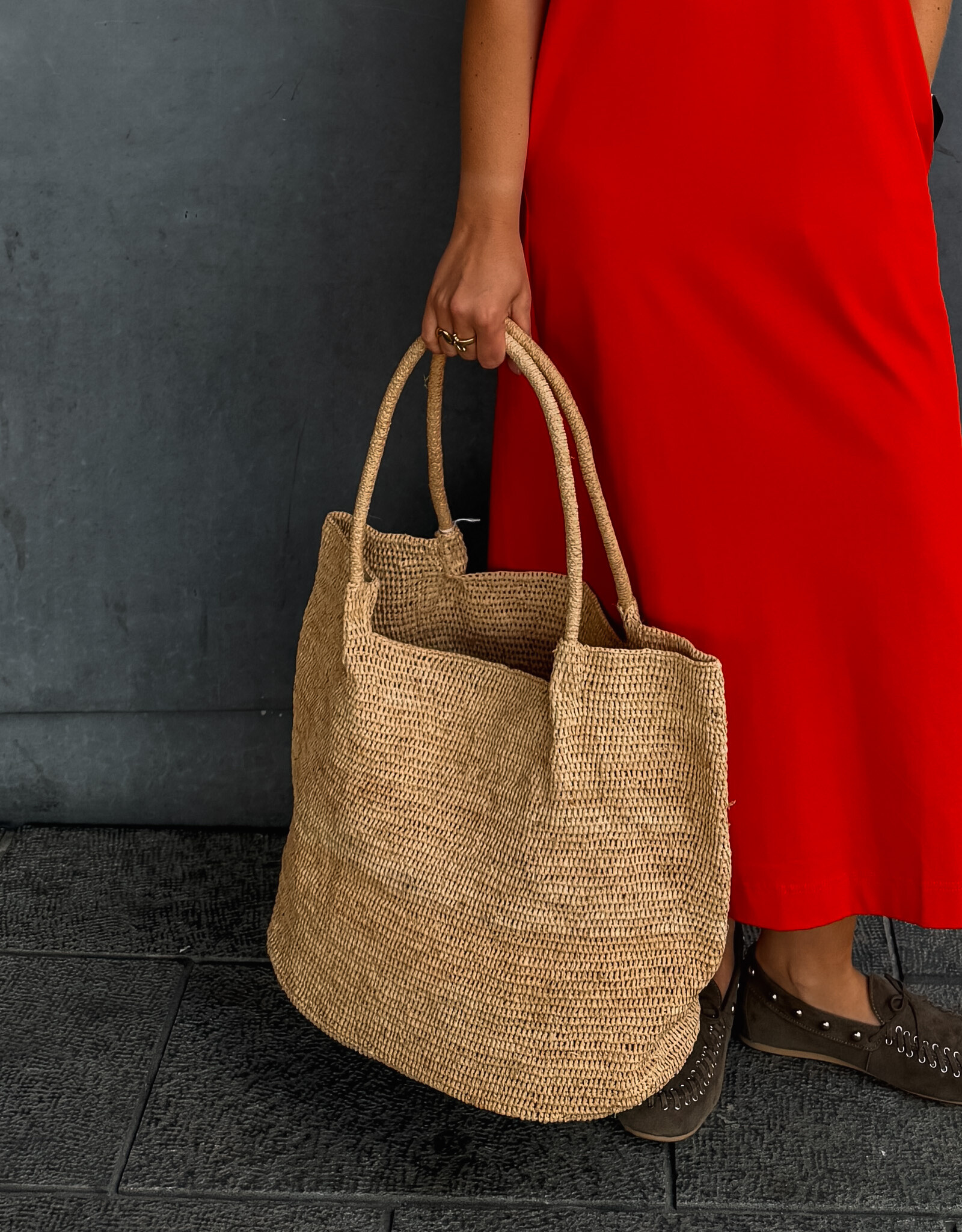 The Golden House Paris Cabas 'Raphia' - Naturel