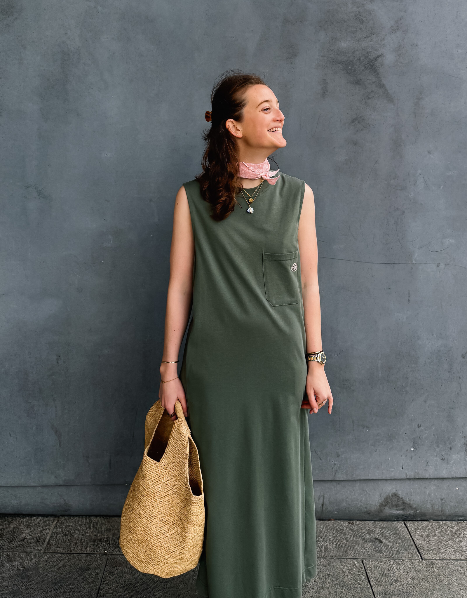 Orfeo - LMK Jurk 'Riven' - Kaki - Orfeo