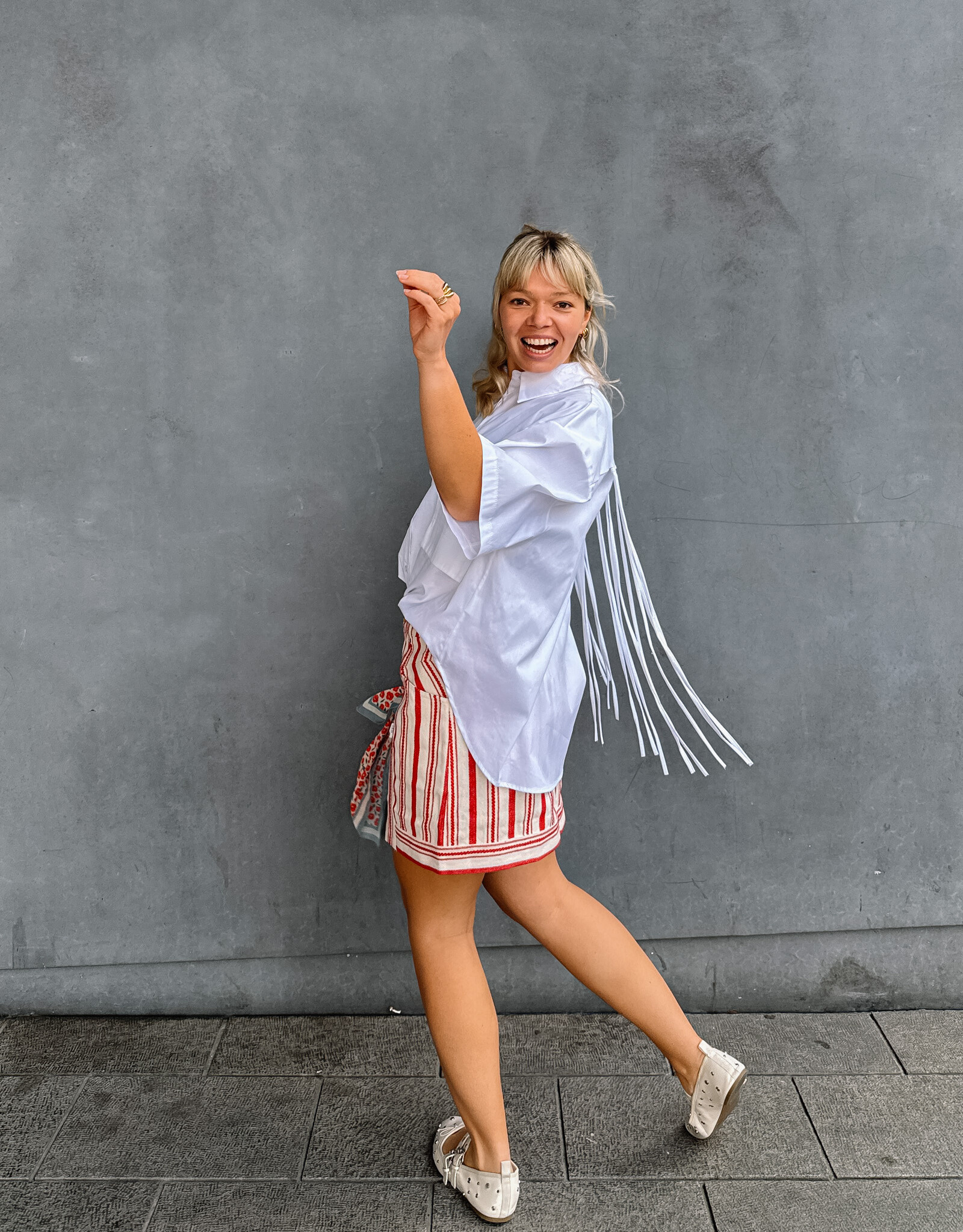 The Golden House Lum Blouse 'Mara' - White TU