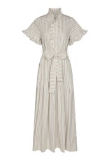 Jurk Wild Stripe 'Nellie' - Ivory - Neo Noir
