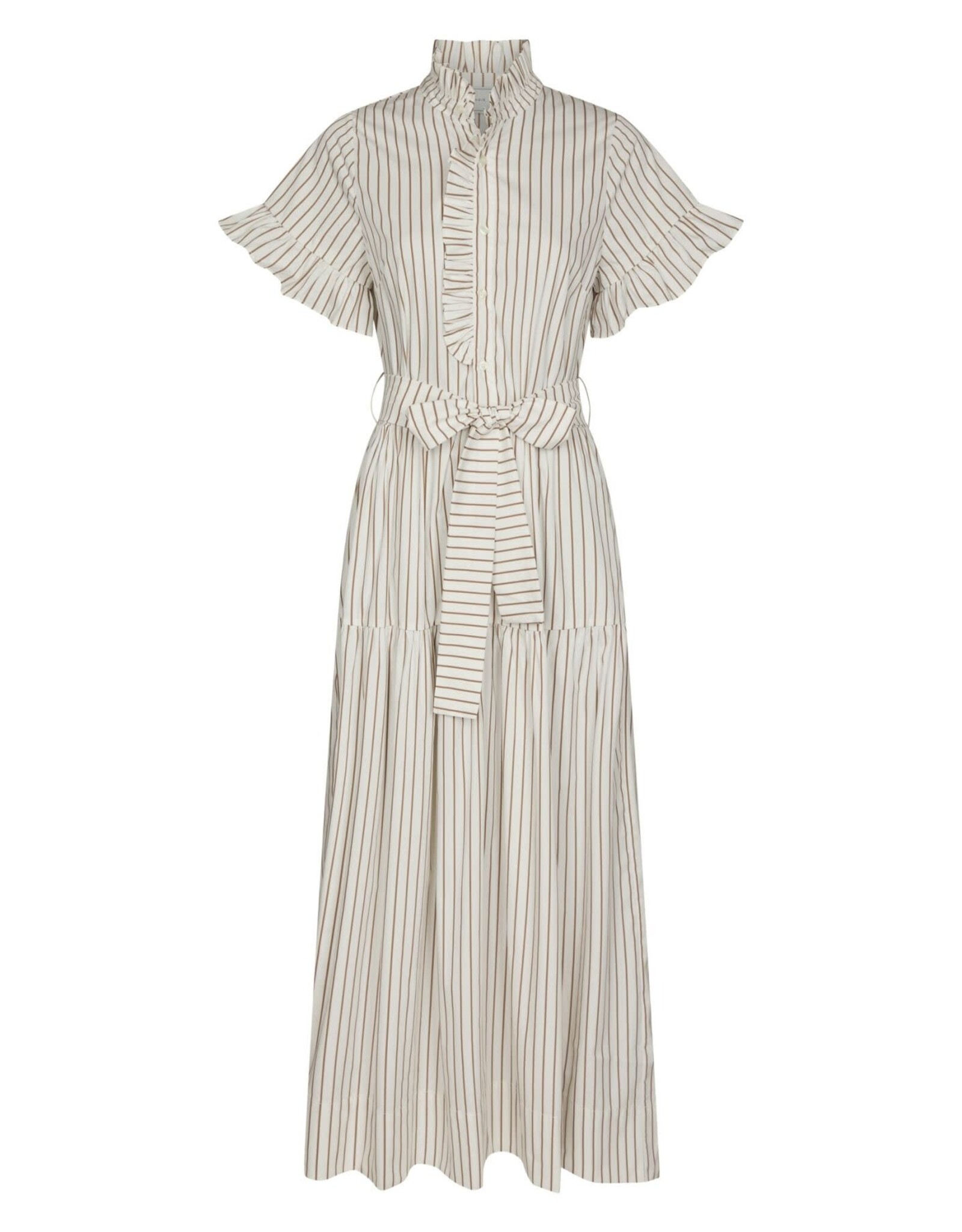 Jurk Wild Stripe 'Nellie' - Ivory - Neo Noir