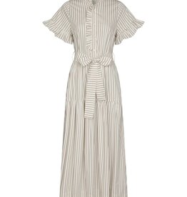 Jurk Wild Stripe 'Nellie' - Ivory - Neo Noir