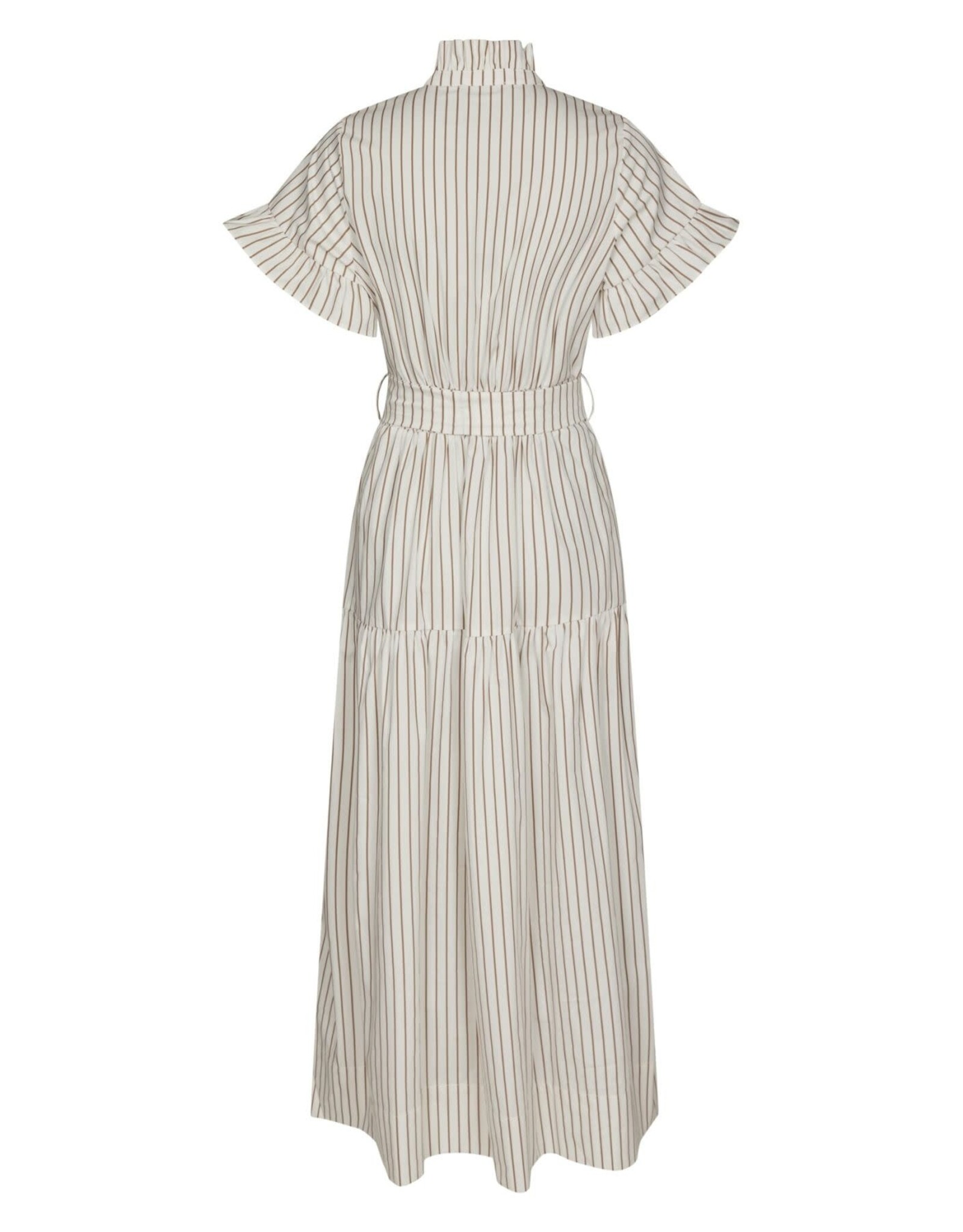Jurk Wild Stripe 'Nellie' - Ivory - Neo Noir