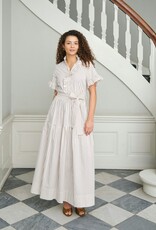 Jurk Wild Stripe 'Nellie' - Ivory - Neo Noir