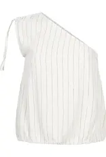 Another Label Top 'Desiree' - Sandshell Black Pinstripe - Another Label