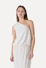 Another Label Top 'Desiree' - Sandshell Black Pinstripe - Another Label