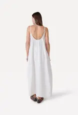 Another Label Jurk 'Vivian' - Sandshell Black Pinstripe - Another Label