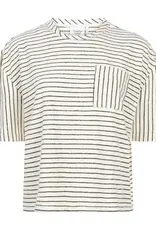 Another Label T-Shirt 'Virginia' - Off White Black Pins - Another Label