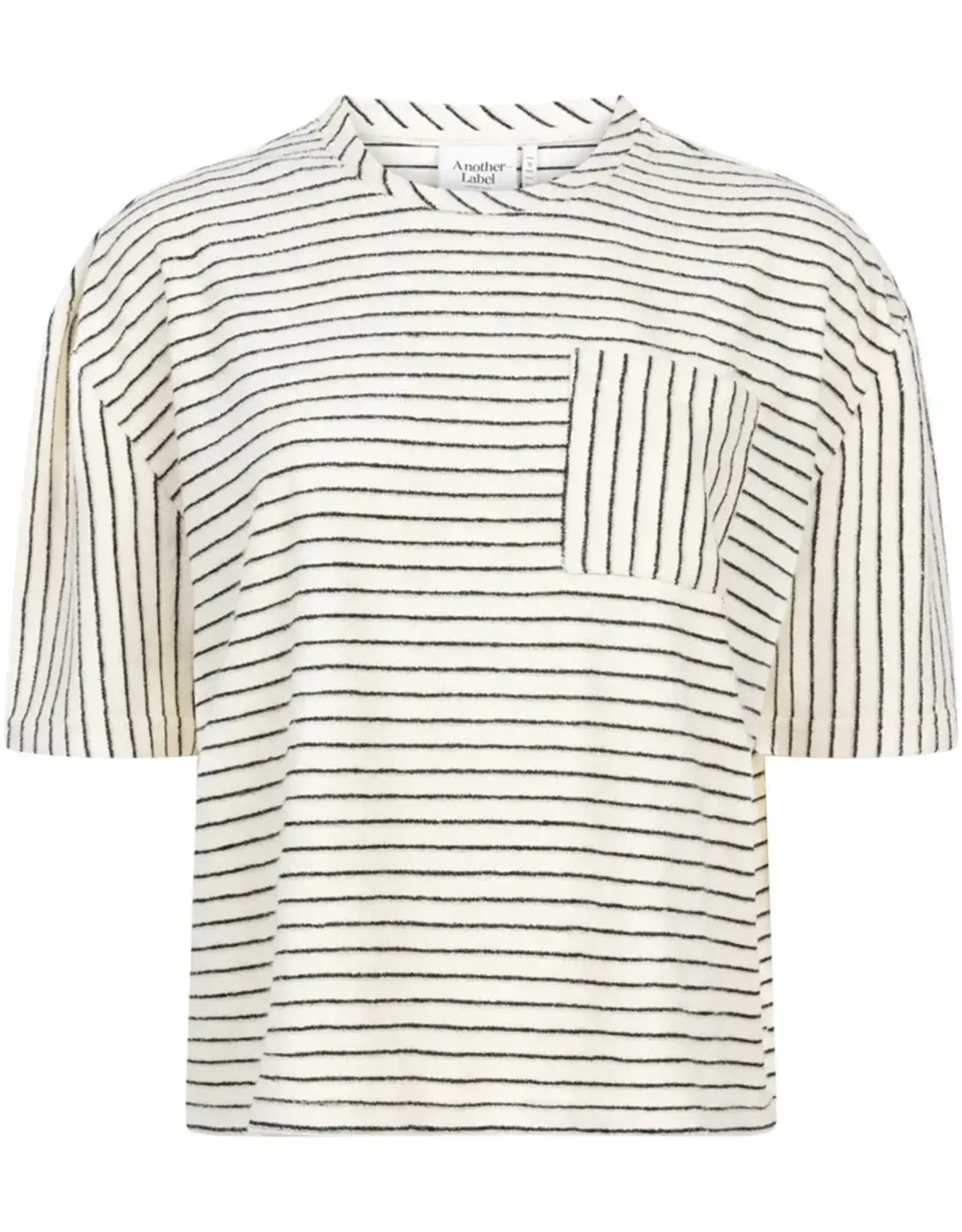 Another Label T-Shirt 'Virginia' - Off White Black Pins - Another Label