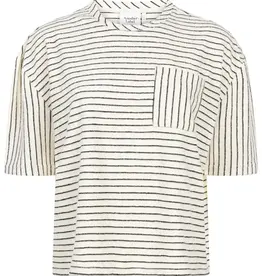 Another Label T-Shirt 'Virginia' - Off White Black Pins - Another Label