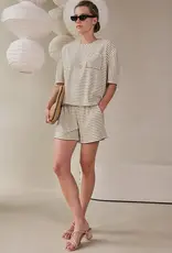 Another Label Short 'Romane' - Off White Black Pins - Another Label