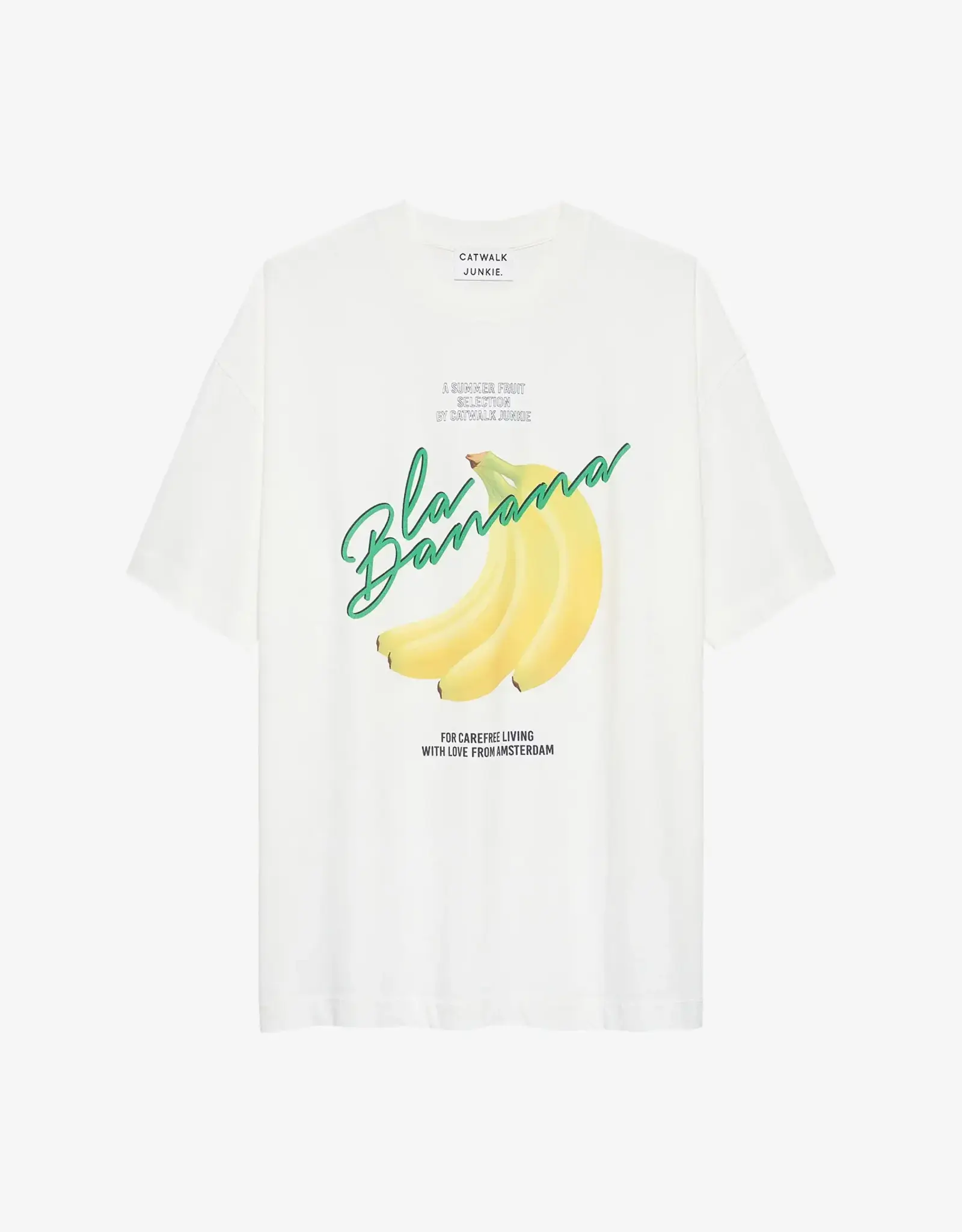 Catwalk Junkie T-Shirt 'Oversized Graphic' - Off White - Catwalk Junkie