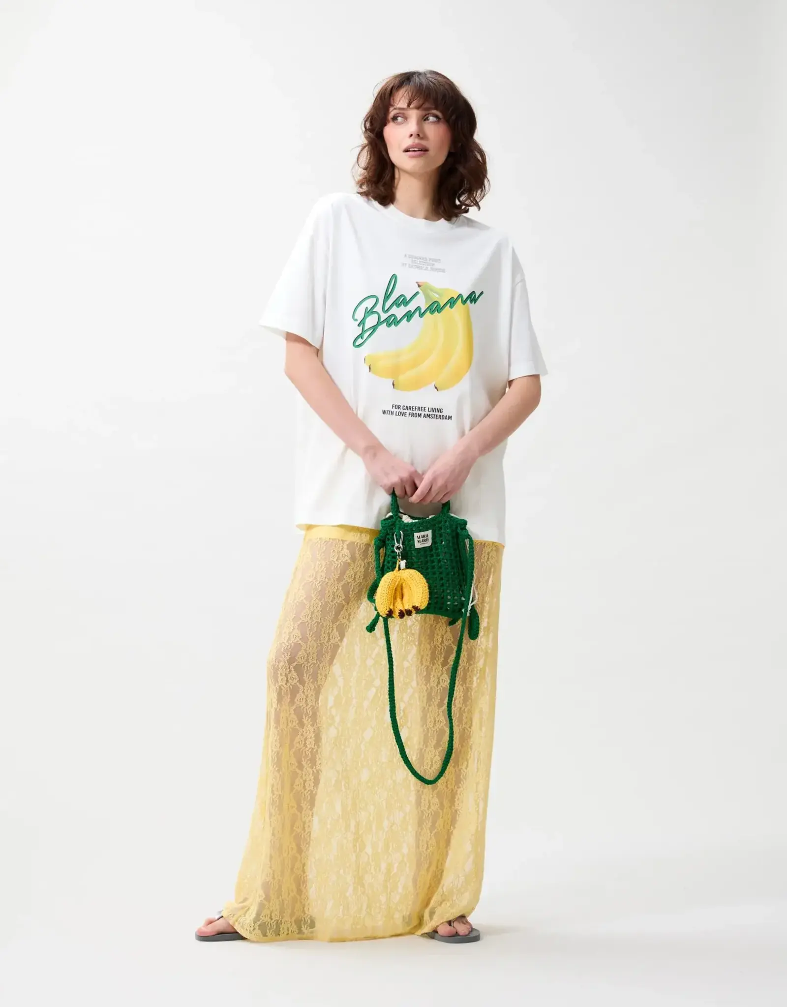 Catwalk Junkie T-Shirt 'Oversized Graphic' - Off White - Catwalk Junkie