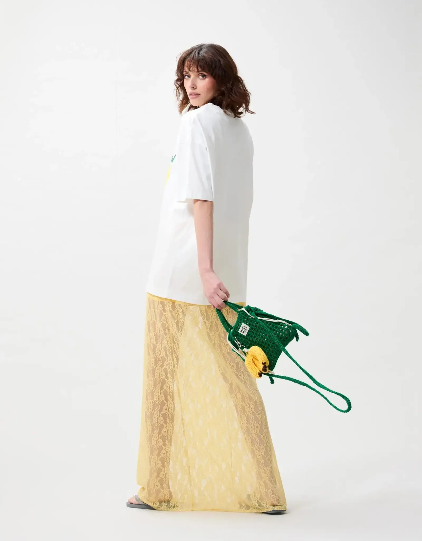 Catwalk Junkie T-Shirt 'Oversized Graphic' - Off White - Catwalk Junkie