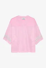 Catwalk Junkie T-Shirt 'Football Jersey' - Soft Pink - Catwalk Junkie