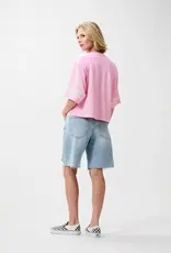 Catwalk Junkie T-Shirt 'Football Jersey' - Soft Pink - Catwalk Junkie