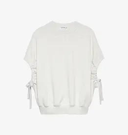 Catwalk Junkie Sweater Short Sleeve 'Strap' - Light Grey Melange - Catwalk Junkie