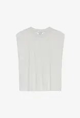 Catwalk Junkie Top 'Folded Shoulder' - Light Grey Melange - Catwalk Junkie