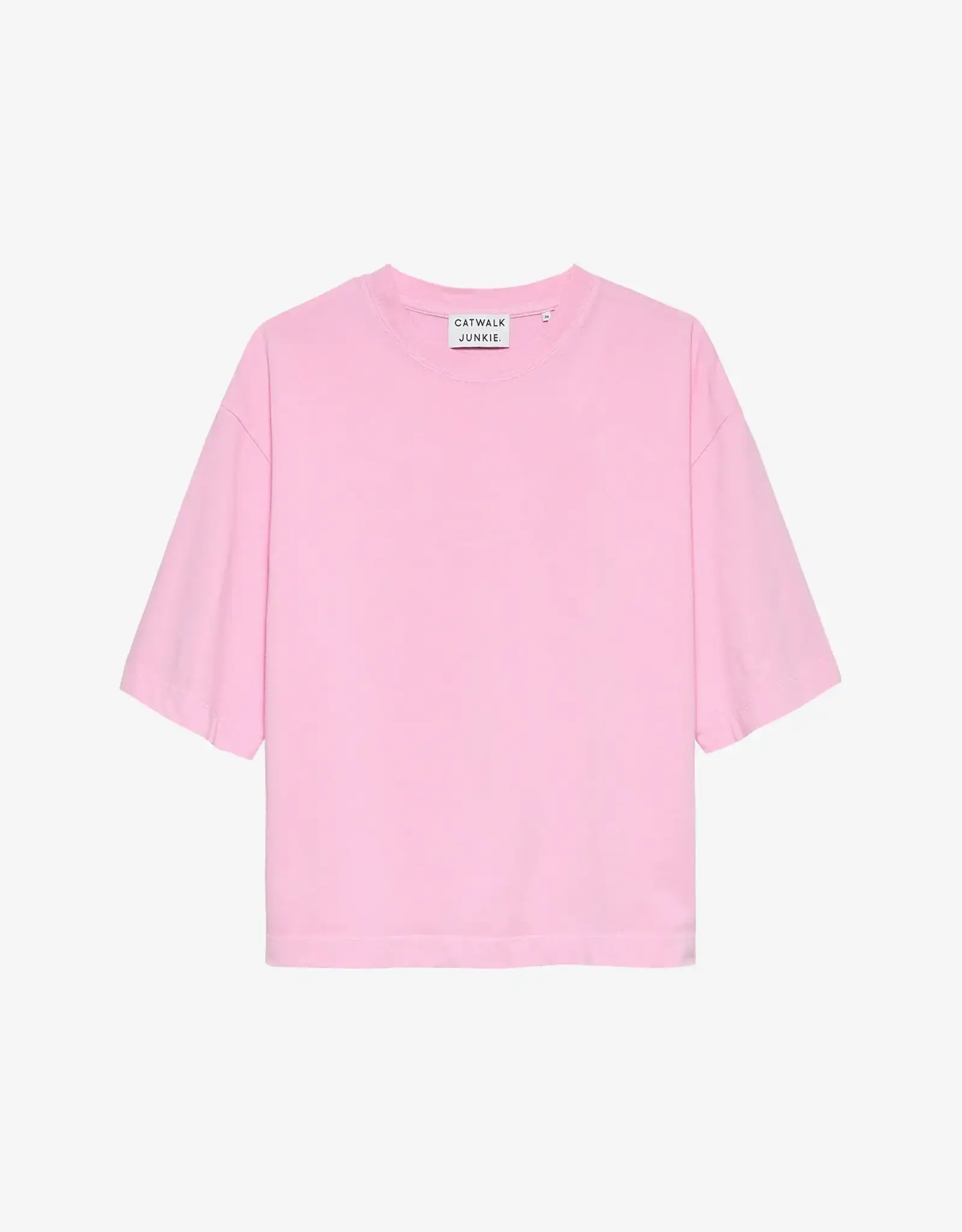 Catwalk Junkie T-Shirt 'Loose Fit' - Soft Pink - Catwalk Junkie