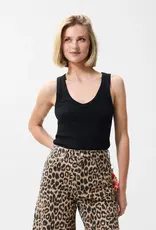 Catwalk Junkie Top V-Neck 'Rib'- Black - Catwalk Junkie