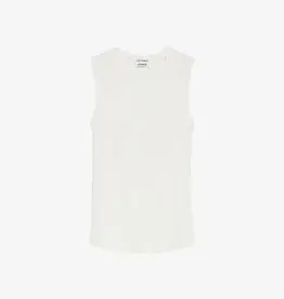 Catwalk Junkie Top V-Neck 'Rib' - Off White - Catwalk Junkie