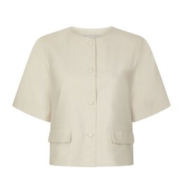 Blouse Linen 'Rory' - Creme - Neo Noir