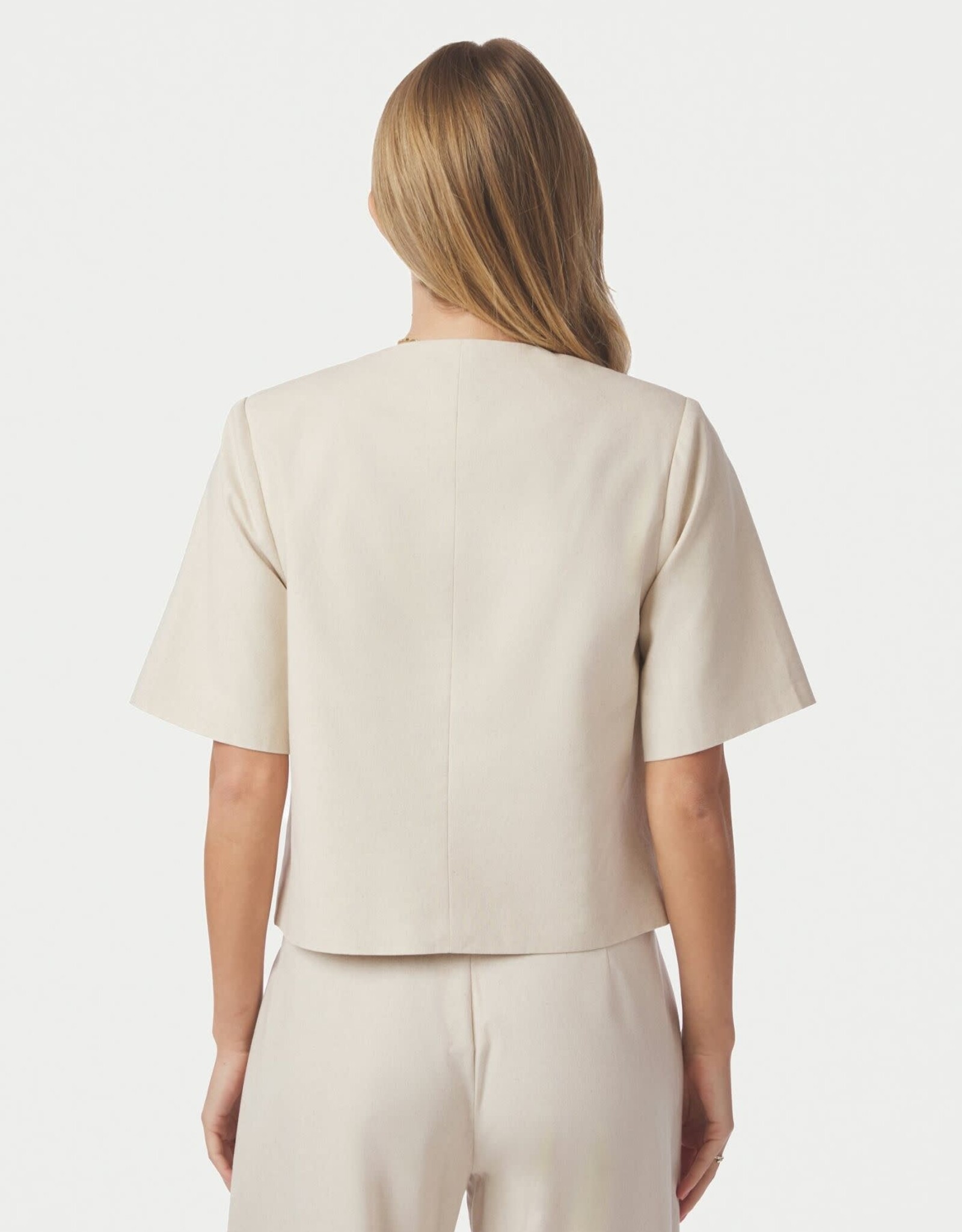 Blouse Linen 'Rory' - Creme - Neo Noir