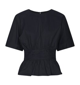 Blouse Poplin  'Annegret' - Navy - Neo Noir