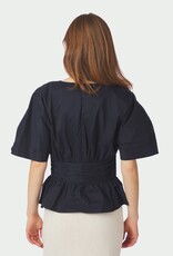 Blouse Poplin  'Annegret' - Navy - Neo Noir