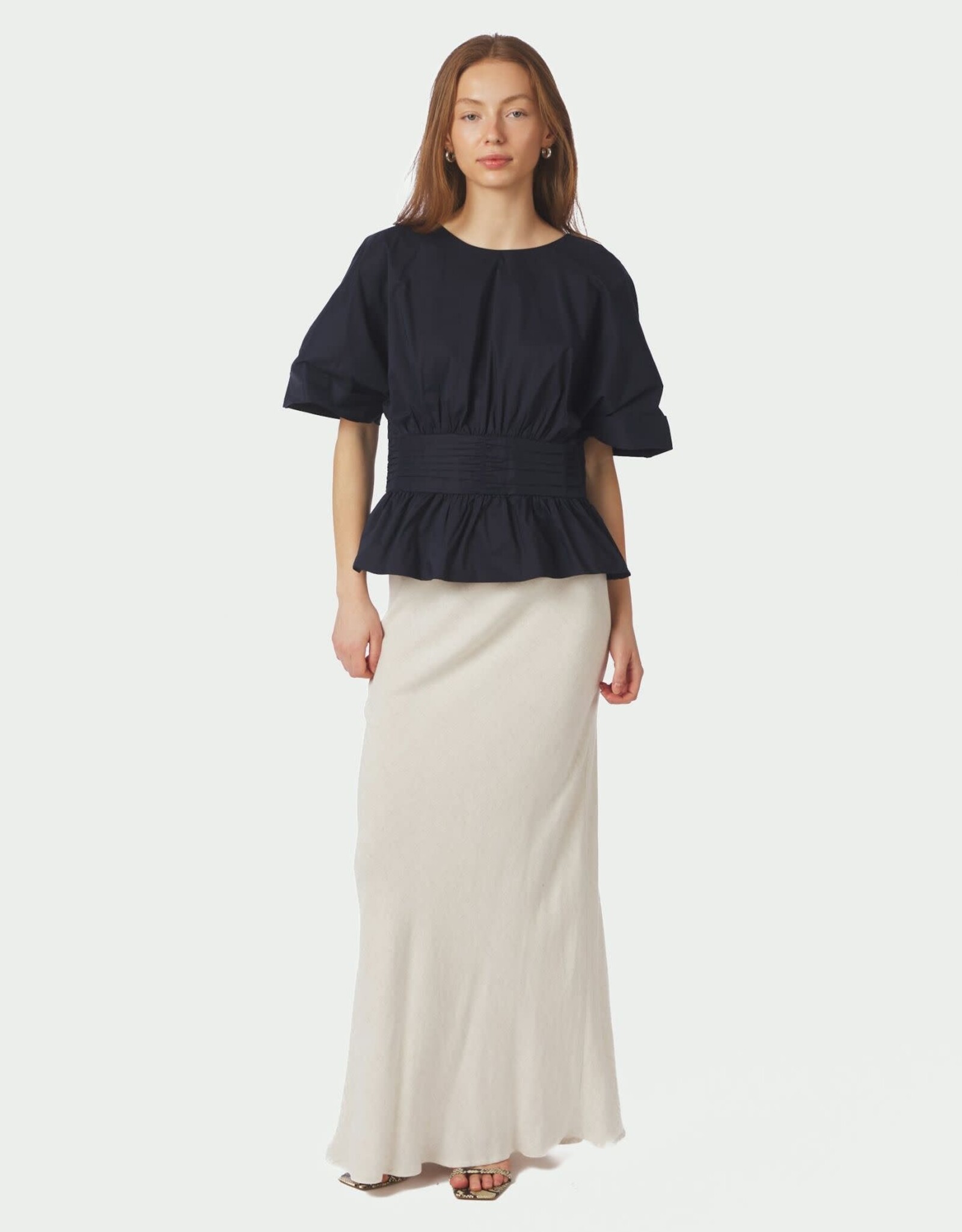 Blouse Poplin  'Annegret' - Navy - Neo Noir