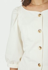 Blouse Twill 'Jeannie' - Off White - Neo Noir