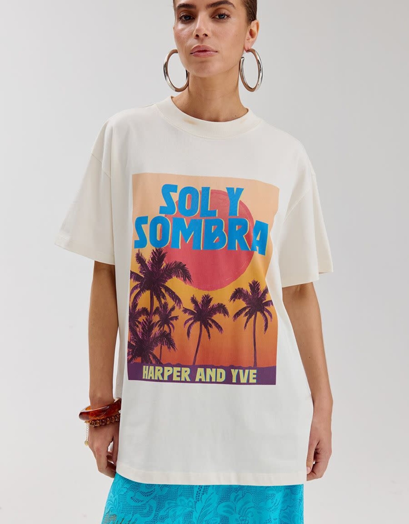 Harper&Yve T-Shirt 'Solysombra' - Ecru - Harper&Yve