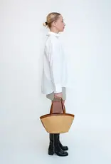 HVISK Handtas  'Bea Rafia Structure' - Wax Paper - Hvisk