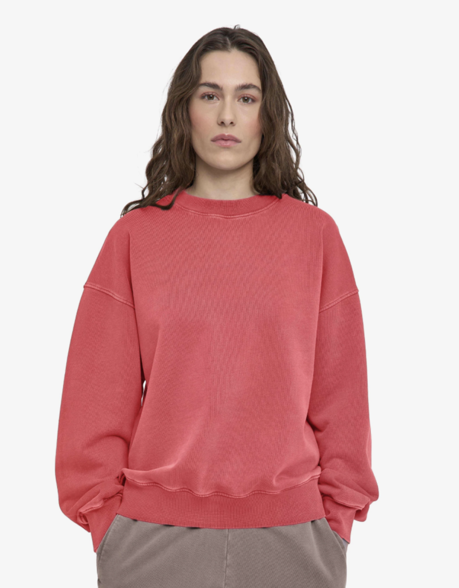 Colorful Standard Sweater 'Organic Oversized Crew' - Faded Red - Colorful Standard