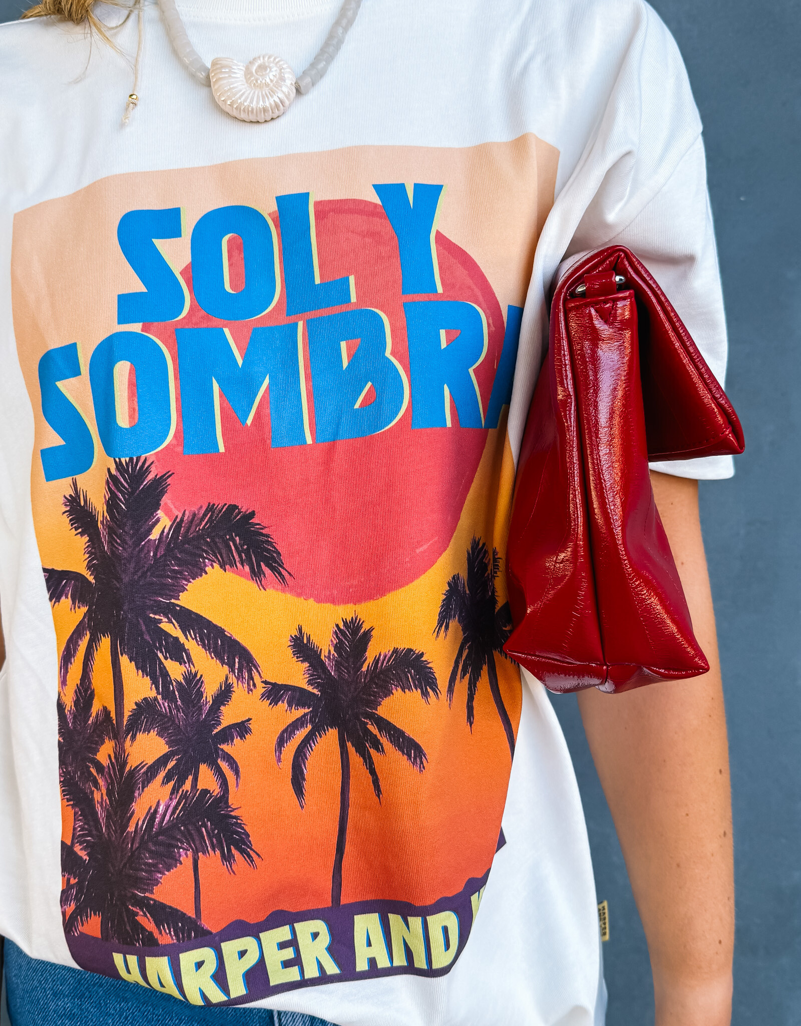 Harper&Yve T-Shirt 'Solysombra' - Ecru - Harper&Yve