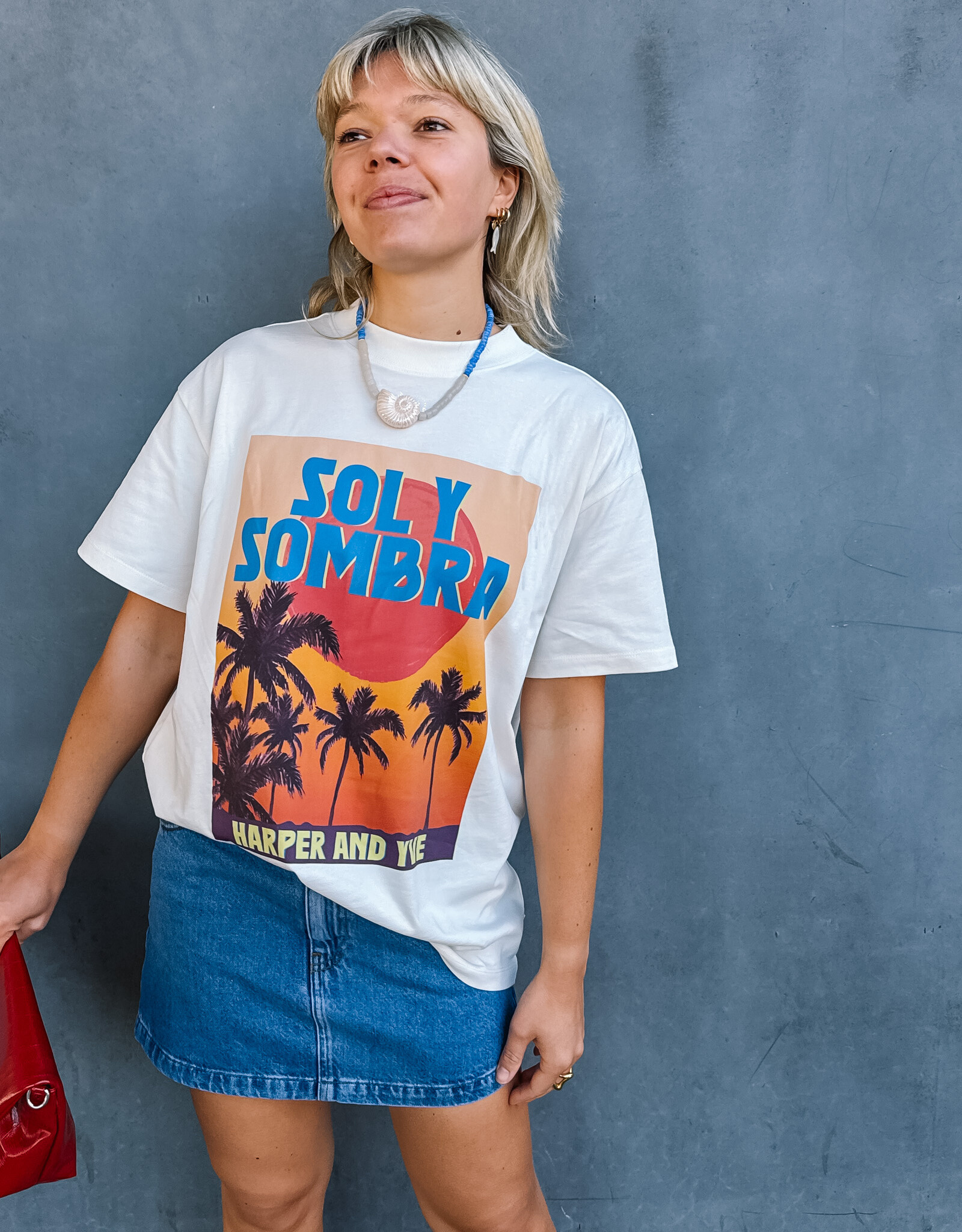 Harper&Yve T-Shirt 'Solysombra' - Ecru - Harper&Yve