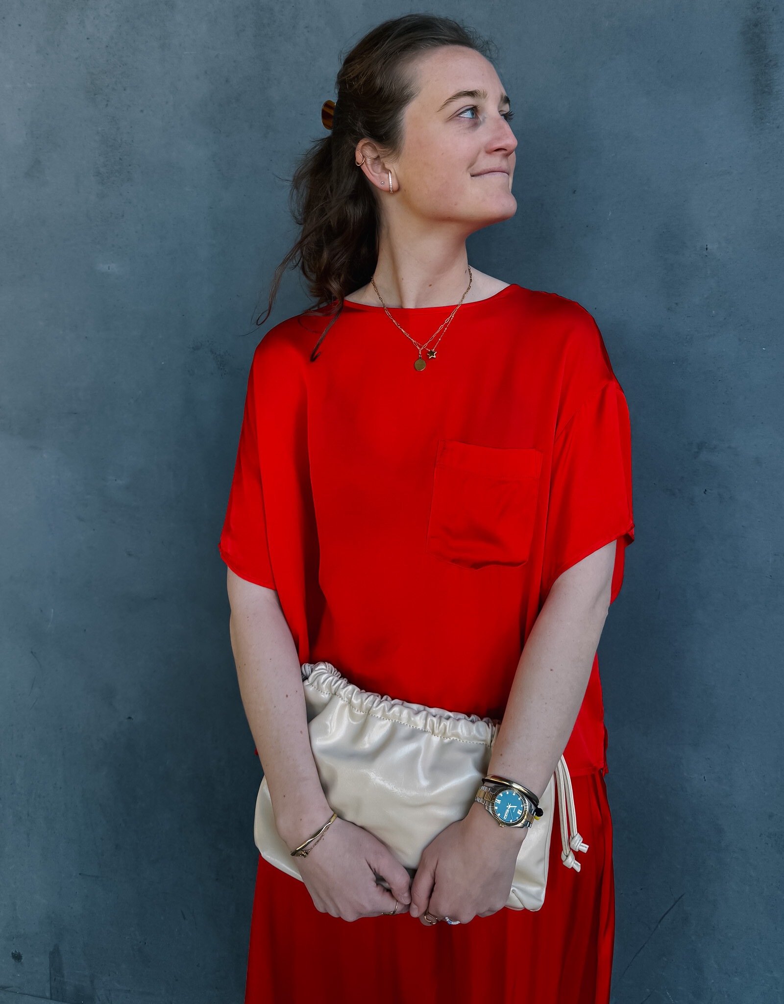 American Vintage Top  'Bovalow' - Tomate -  Bov07C -  American Vintage