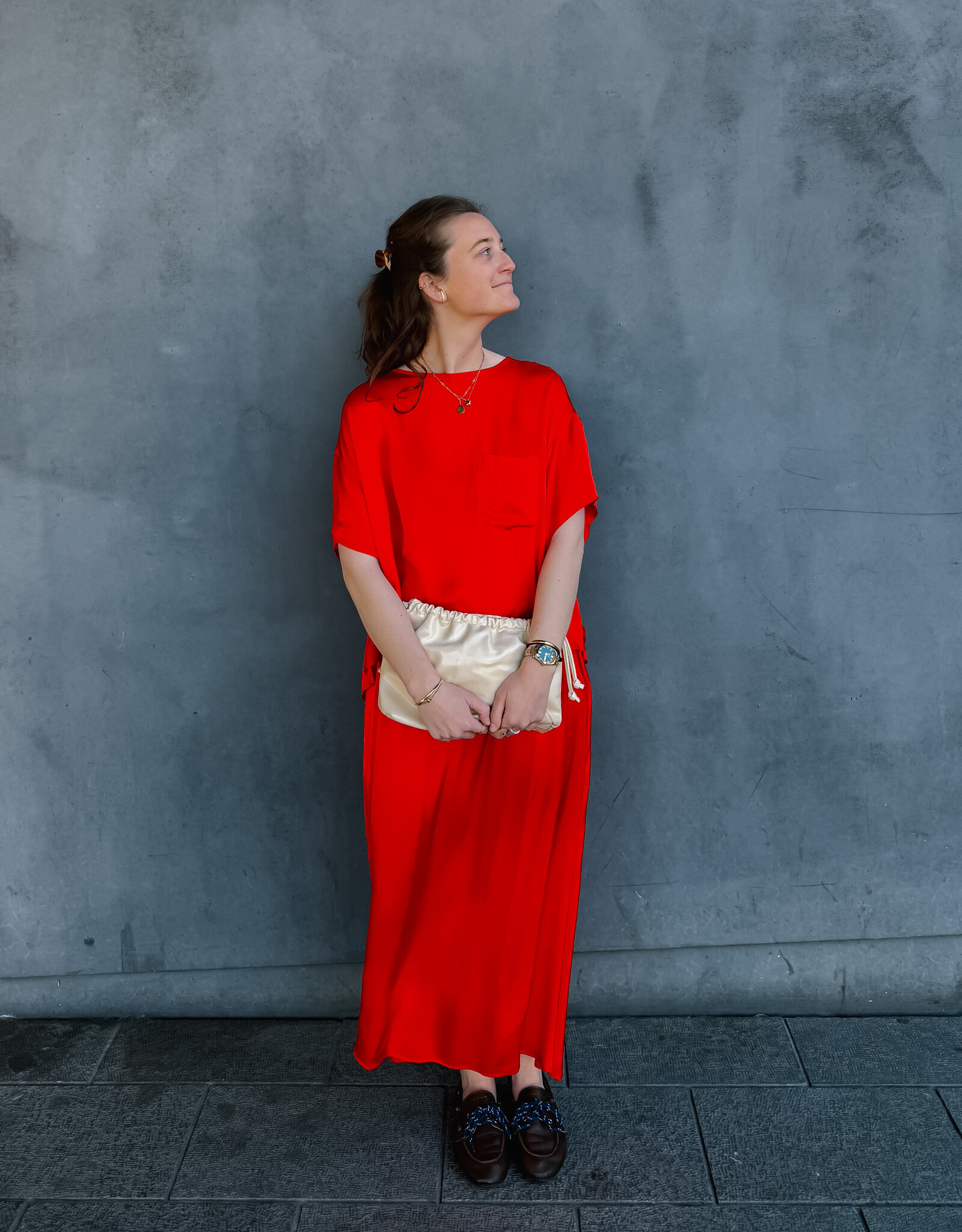 American Vintage Rok 'Bovalow' - Tomate -  Bov13A -  American Vintage