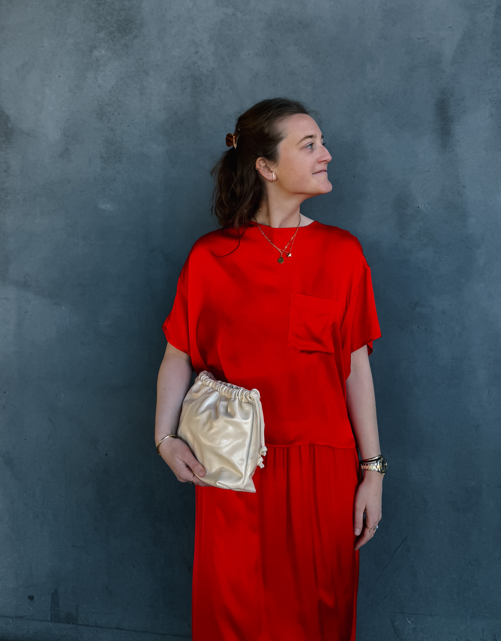 HVISK Handtas  'Arcane Glossy Structure' - Wax Paper - Hvisk