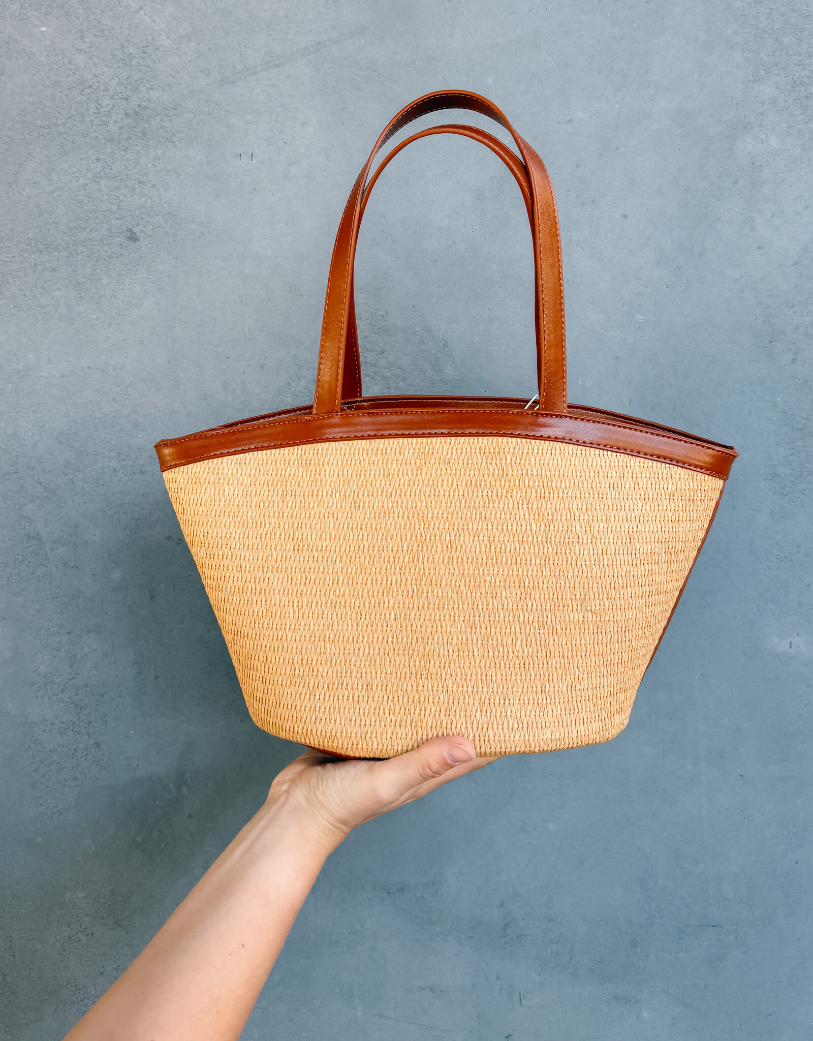 HVISK Handtas  'Bea Rafia Structure' - Wax Paper - Hvisk