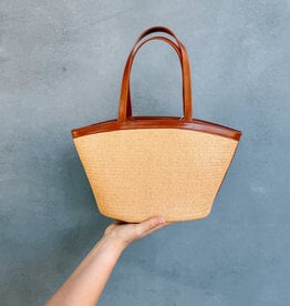 HVISK Handtas  'Bea Rafia Structure' - Wax Paper - Hvisk